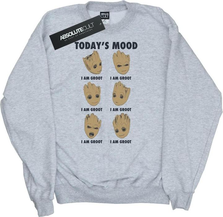 Actual product image Mens Guardians Of The Galaxy Groot Today's Mood Sweatshirt (XL)