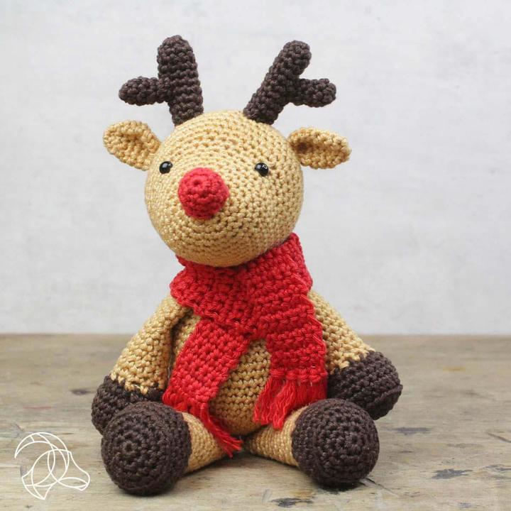 Actual product image Hardicraft Reindeer Rudolf - Crochet Set