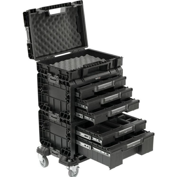 Yato, Werkzeugwagen + Montagewagen, Plattform-Satz (4 x)