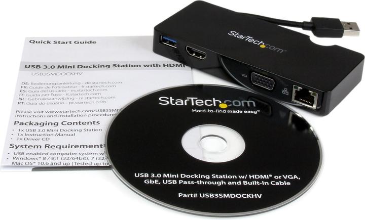 Image du produit StarTech Mini station d'accueil pour ordinateur portable (USB-A)