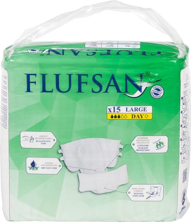 Immagine prodotto VidaXL Pannolini monouso Flufsan per adulti 15 pezzi. Dimensioni (15 x, L)