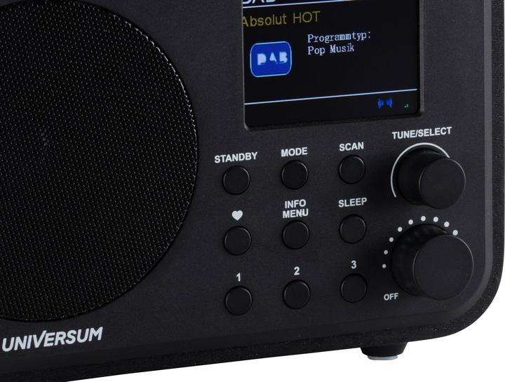 Actual product image DR 300-20 Table radio DAB+, FM Bluetooth®, DAB+, FM rechargeable Black (DAB+, FM, Bluetooth)