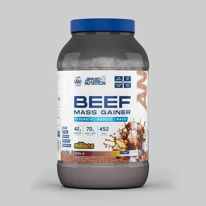 Actual product image Applied Nutririon Applied Nutrition Beef Mass Gainer Protein Powder 42g Beef Protein Isolate (2000 g, Cola)