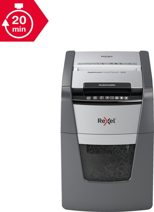 Actual product image Rexel Optimum Autofeed+ 90X P-4 document shredder, 90 pages (Particle cut)