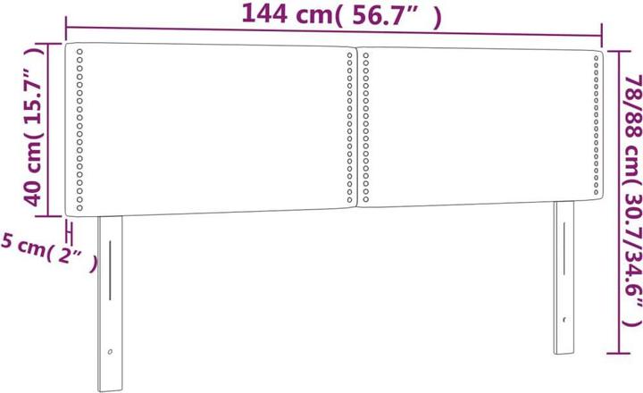 Image du produit VidaXL Parker (144 x 5 x 88 cm)