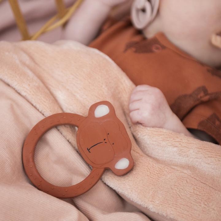 Actual product image Trixie Baby Natural rubber teething ring, round Mr. Monkey (0 Months)