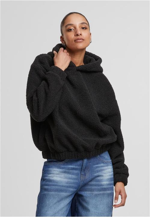 Produktbild Urban Classics Ladies Oversized Bonded Sherpa Hoody black M (M)