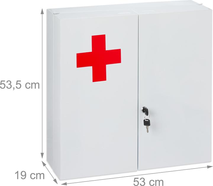 Immagine prodotto Relaxdays Medizinschrank (53 x 19 x 53,5 cm)