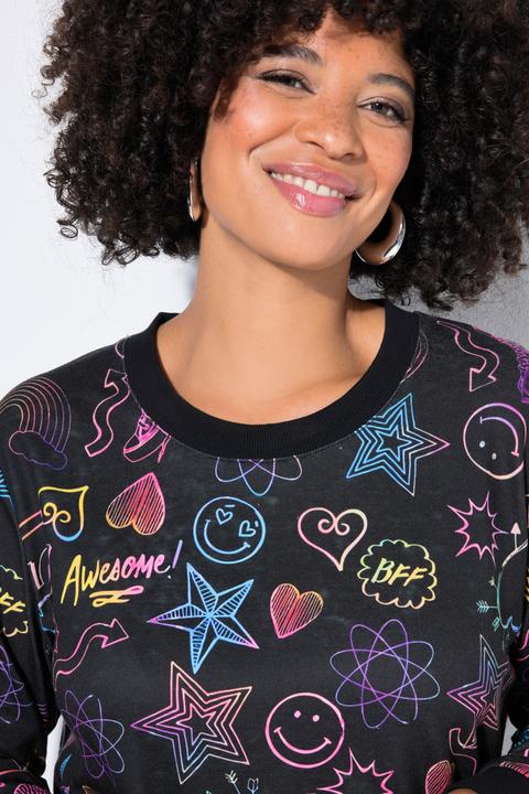 Produktbild Angel of Style Sweatshirt, bequeme Passform, Comic-Muster (58)