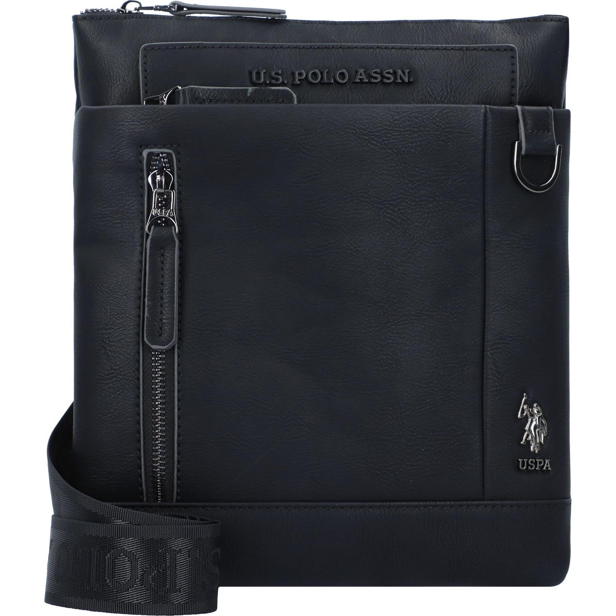 U.S. Polo, Handtasche, Cambridge Umhängetasche 24 cm, Schwarz
