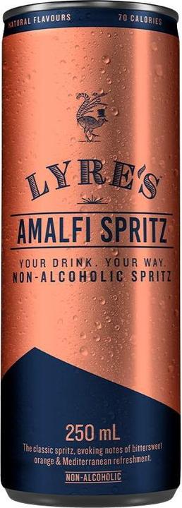 Image du produit Lyre's Amalfi Spritz (0 %, Pays-Bas, 4 x 250 ml, Apéritif sans alcool)