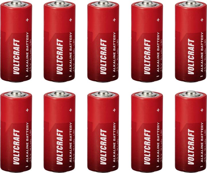 Actual product image Voltcraft VC-16108100 Lady (N)-Batterie Alkali-Mangan 880 mAh 1.5 V 10 St. (10 pcs., 880 mAh)
