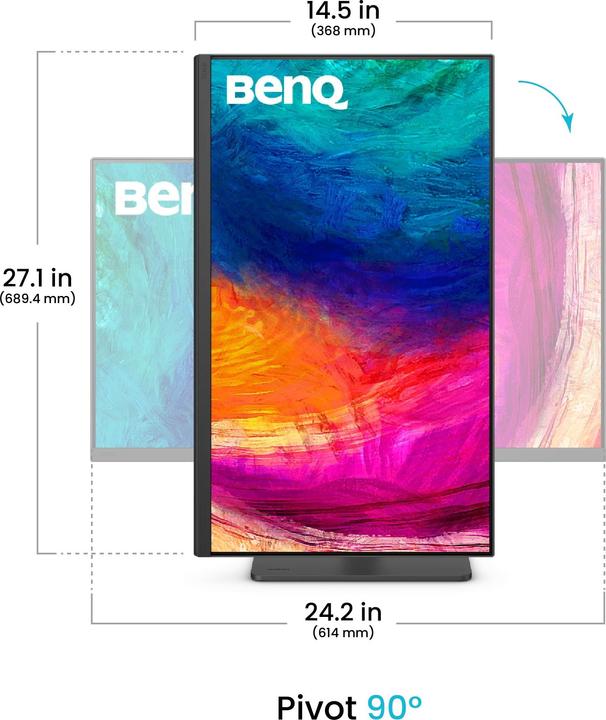 Actual product image BenQ PD2706QN (2560 x 1440 pixels, 27")