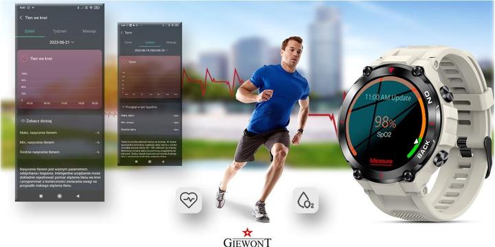 Produktbild Giewont Smartwatch GW460-3 Grau GPS