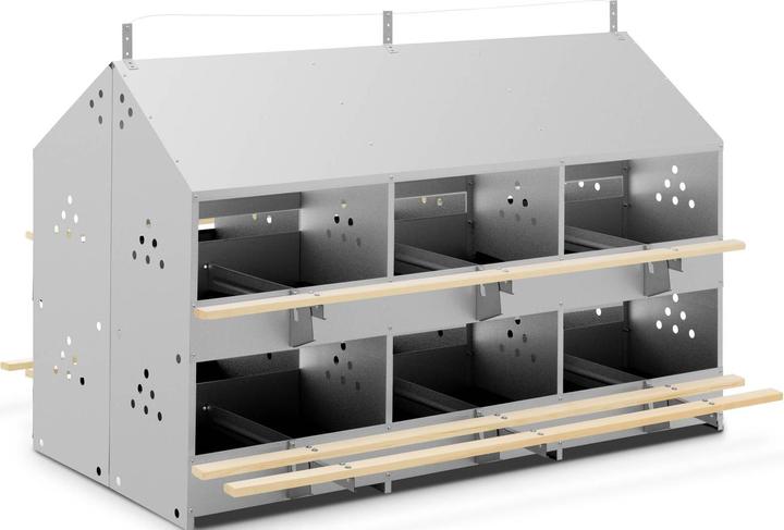 Actual product image Wiesenfield Laying Nest - Zinc / Galvanized Steel - 24 nests with mats