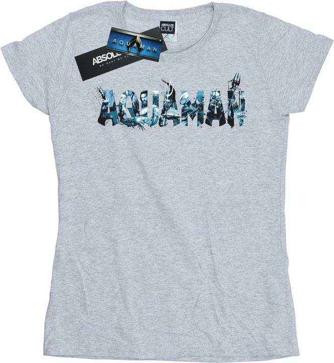 Produktbild Aquaman Text Logo TShirt (L)