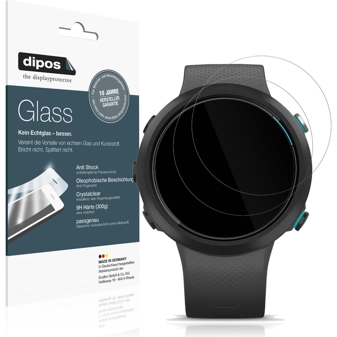 Dipos Anti-Shock Displayschutz 9H, Smartwatch Schutzfolie, Transparent