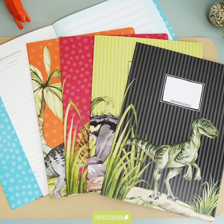 Produktbild Papierdrachen 8 Papierheftumschläge A4 Welt der Dino - Set 16 (A4)