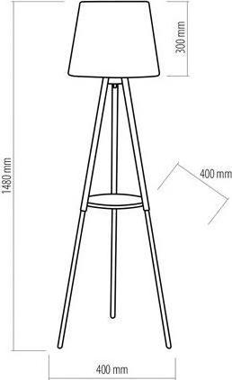 Actual product image TK Lighting FIXTURE LIGHT STANDING VAIO 698 60W E27