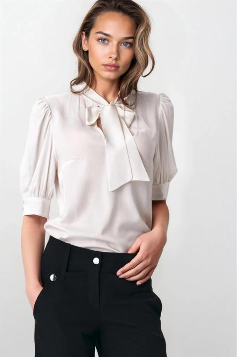 Immagine prodotto Nife Camicia con nodo al colletto donna (40)