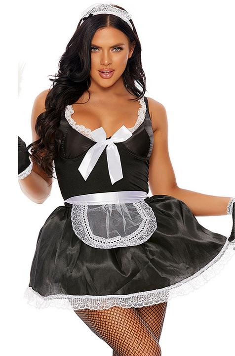 Produktbild Cottelli Collection Domesticated Delight Sexy French Maid Costume (XS)