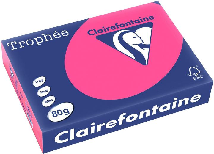 Produktbild Clairefontaine Universalpapier Trophée farbig (A4, 500 Blätter, 80 g/m²)
