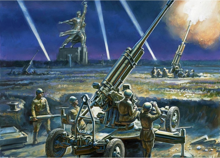 Immagine prodotto Carson 1:72 Cannone antiaereo sovietico da 85 mm