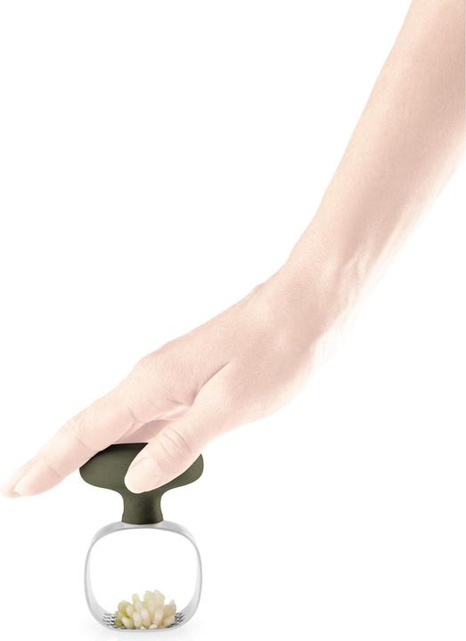 Actual product image Eva Solo Garlic Press Green Tool Silver