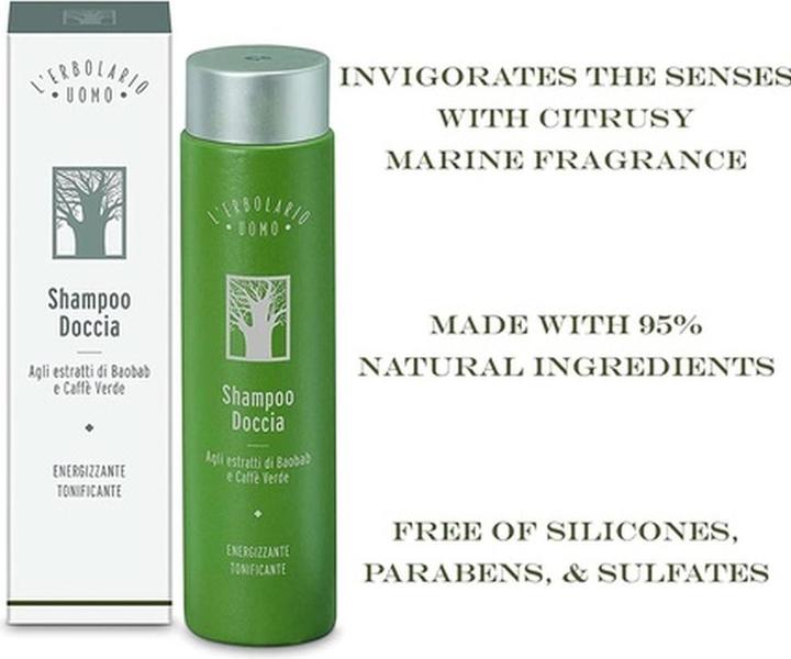 Actual product image L'erbolario Uomo Shampoo Doccia (250 ml, Liquid shampoo)