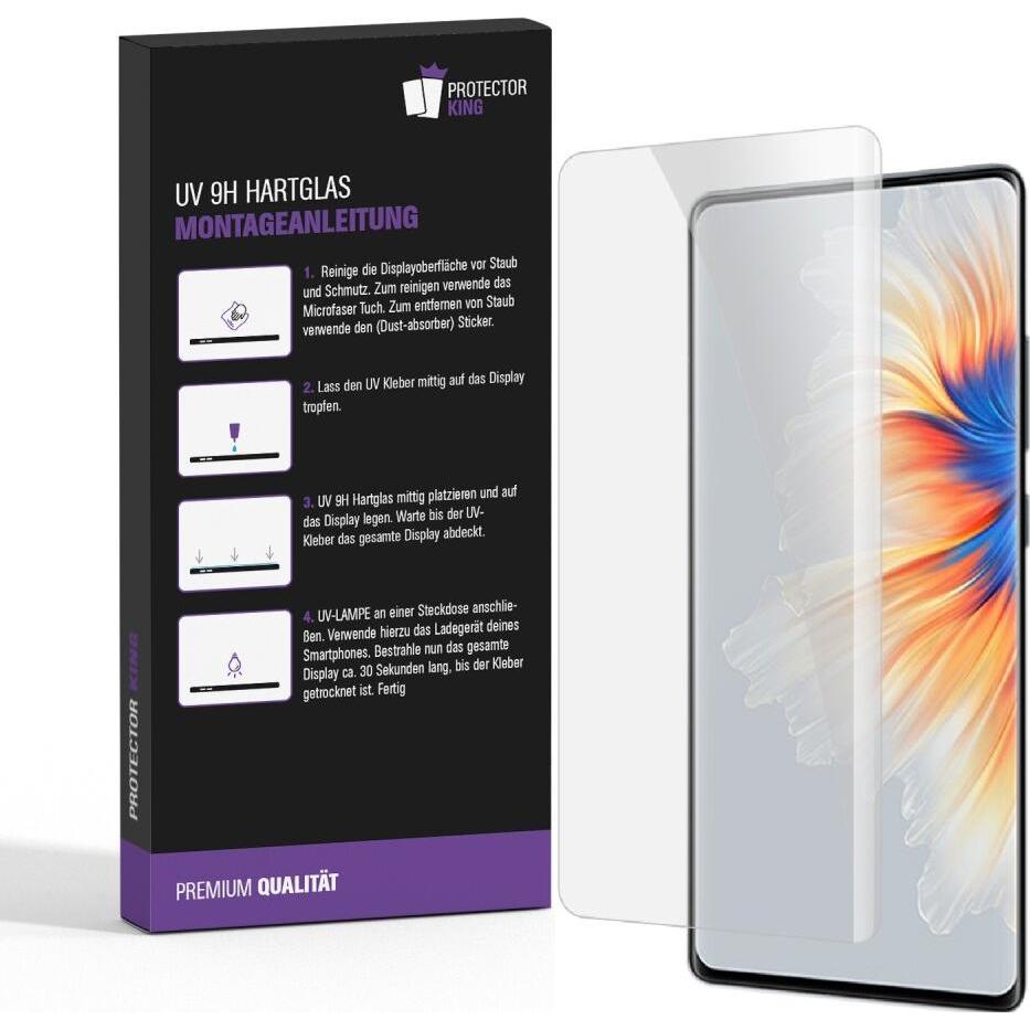 Thumbnail - Protectorking 1x UV Liquid Echtes Tempered 9H Panzerhartglas 3D KLAR (5 Stück, Xiaomi Mi Mix 4), Smartphone Schutzfolie