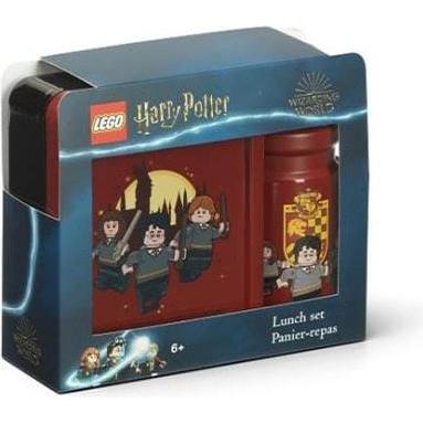 LEGO Set da pranzo Harry Potter Grifondoro - Bordeaux e Grigio Foncé, Portapranzo, Rosso