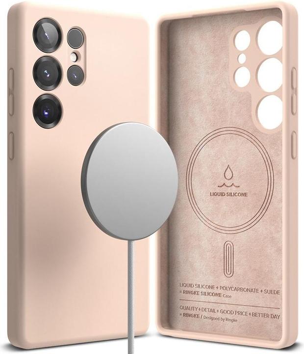 Produktbild Ringke Silicone MagSafe Case for Samsung Galaxy S25 Ultra - Pink (Samsung Galaxy S25 Ultra)
