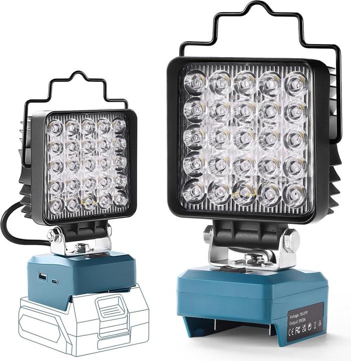 Image du produit ‎Tumemut Lampe de travail sur batterie (4800 lm)