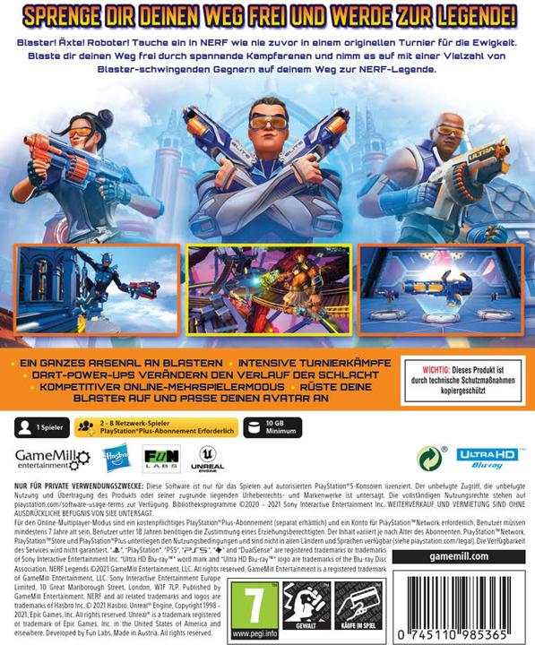 Actual product image GameMill Entertainment Nerf Legends (PS5, DE)