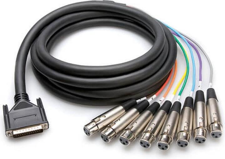 Hosa DTF-807 Câble multiconducteur 8x DB25 XLR-F 7m (7 m, Multicore)