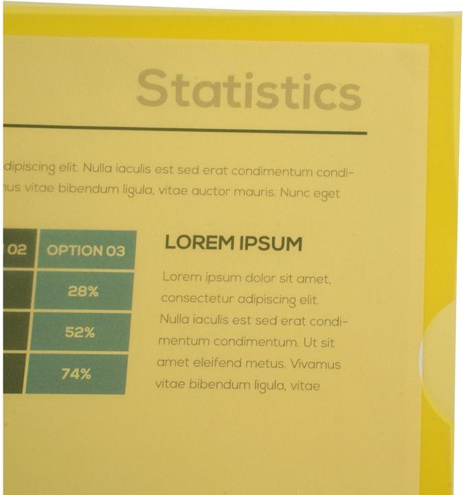 Produktbild Exacompta Sichthülle A4, 100 Stück, Gelb (A4, 100x)