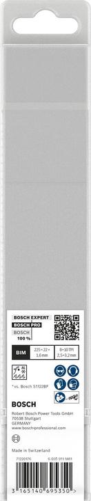 Produktbild Bosch Professional Zubehör PRO Thick Metal Demolition S1130CF Blatt, 1,6 x 22 x 225 mm, 25-tlg.