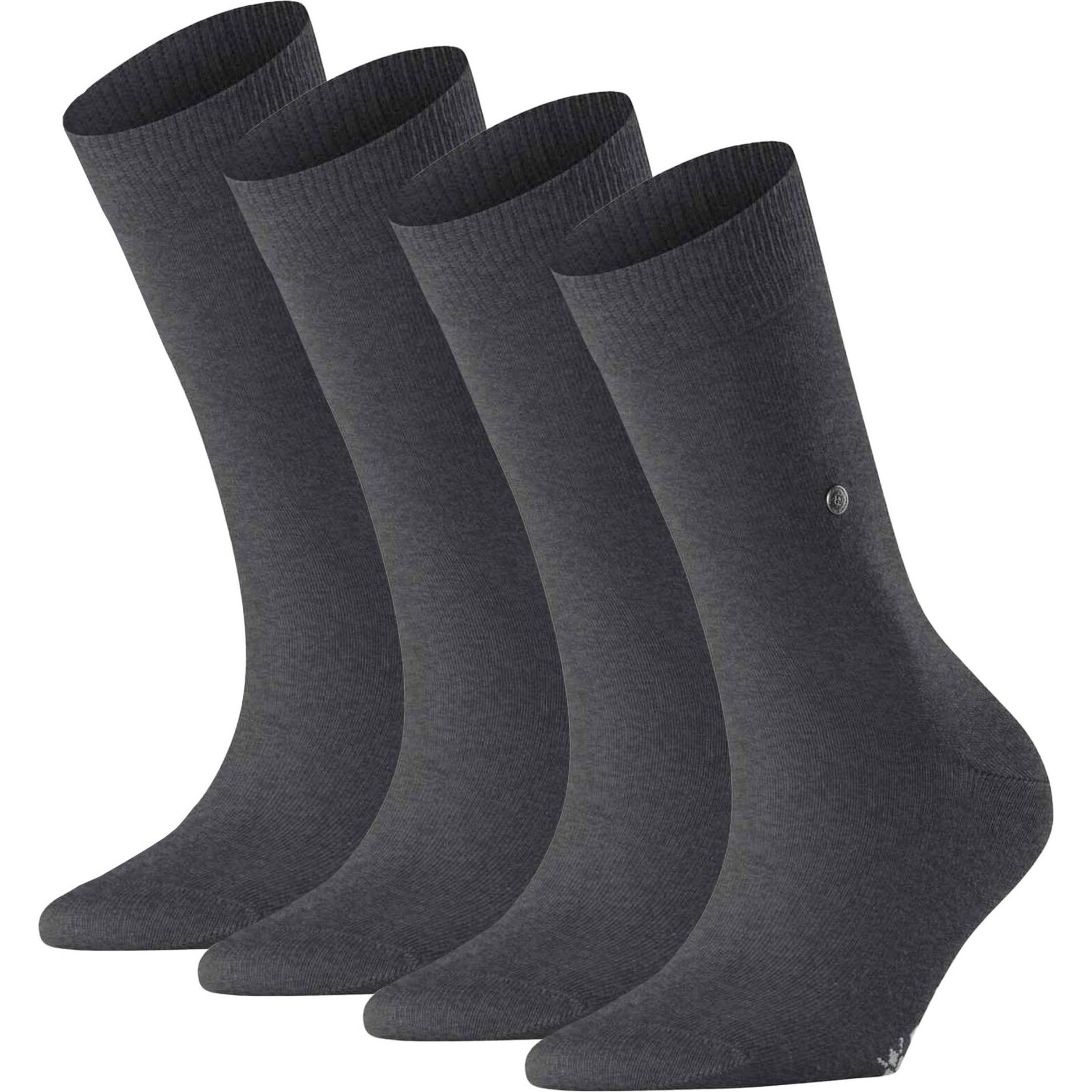 Burlington, Damen, Socken, Everyday 2er Pack, Grau, (4er Pack, 36 - 41)