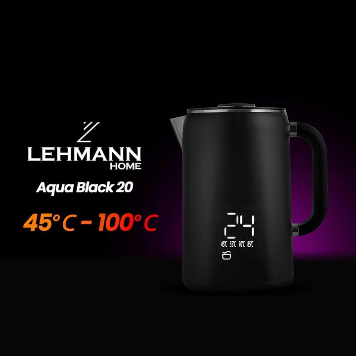 Produktbild Lehmann Edelstahl Wasserkocher mit Temperaturkontrolle (1.70 l)
