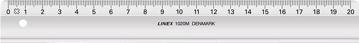 Produktbild Linex Lineal mit Tuschekante (20 cm)