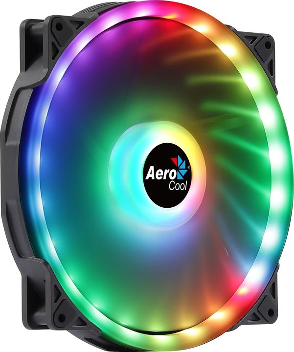 Actual product image AeroCool Duo 20 computer case fan 20 cm black (200 mm, 1 x)