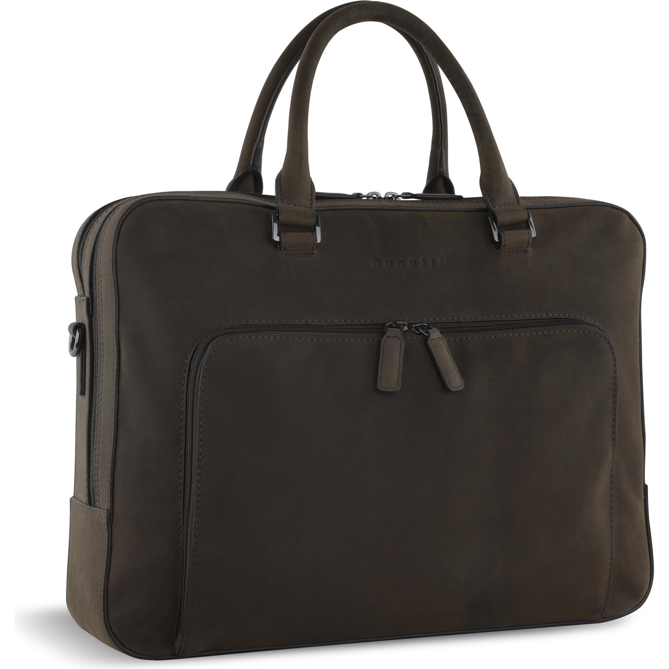 Thumbnail - Bugatti Aktentasche Luca Briefcase (17"), Notebooktasche, Braun