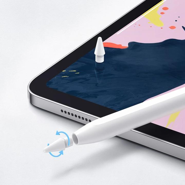 Actual product image Joyroom JR-X9S PRO Active Capacitive Pen (incl. 2 Spare Nibs) White