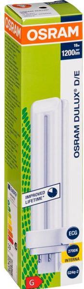 Produktbild Osram Leuchtstofflampe 18W 2700K (G24q-2, 1200 lm, 10x)