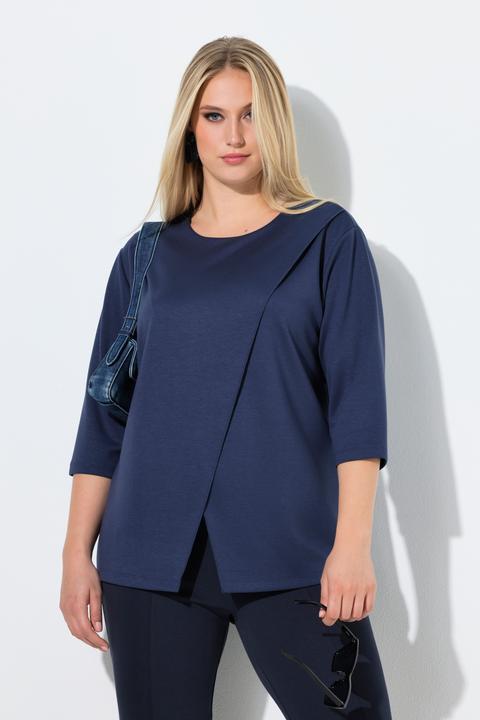 Actual product image Ulla Popken Asymmetric Modal Blend Sweatshirt (60)