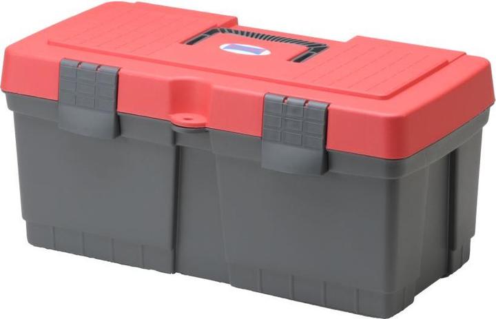 Actual product image Hünersdorff Tool box ALPHA COMPACT made of PP gray/red 260x485x230 mm (1 pieces)