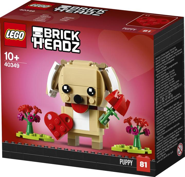 Produktbild LEGO Valentinstag-Welpe (40349, LEGO Brickheadz)