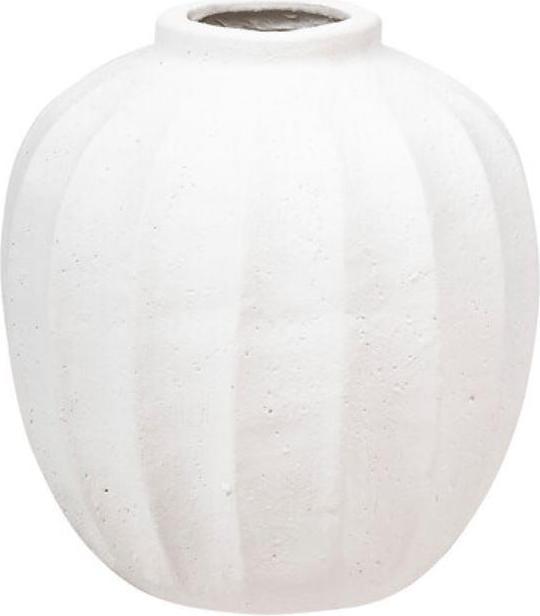 Atmosphera Vase Amia, 28 cm, white