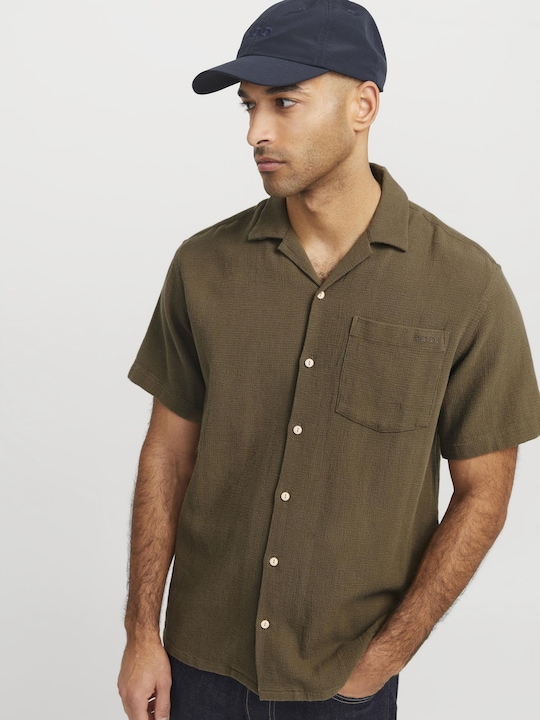 Image du produit Jack & Jones Rddwayne Structure Resort Shirt S/S Sn (M)