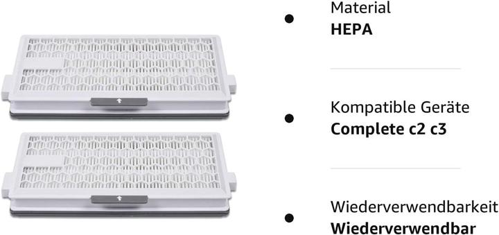 Produktbild Plutoos 2 Hepa Airclean Plus 50 Filters für Miele Complete C3 Powerline, S8340
